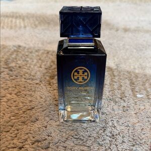 Tory Burch Blue and Gold Decorative Fragrance Bottle